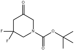 tert-butyl 3,3-difluoro-5-oxopiperidine-1-carboxylate Struktur