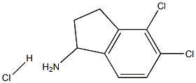 4,5-dichloro-2,3-dihydro-1H-inden-1-amine hydrochloride Struktur