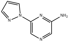 2-Amino-6-(1H-pyrazol-1-yl)pyrazine Struktur