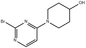 2-Bromo-4-(4-hydroxypiperidin-1-yl)pyrimidine Struktur