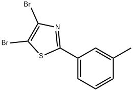 4,5-Dibromo-2-(3-tolyl)thiazole Struktur