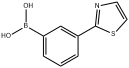 Boronic acid, B-[3-(2-thiazolyl)phenyl]- Struktur