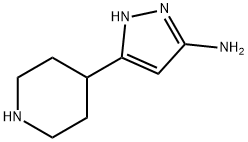 3-(piperidin-4-yl)-1H-pyrazol-5-amine Struktur