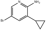 5-bromo-3-cyclopropylpyridin-2-amine Struktur