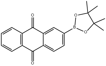 9,10-Anthracenedione, 2-(4,4,5,5-tetramethyl-1,3,2-dioxaborolan-2-yl)- Struktur