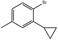 1-bromo-2-cyclopropyl-4-methylbenzene Struktur