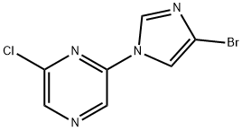 1-(6-Chloro-2-pyrazyl)-4-bromoimidazole Struktur