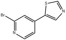 2-Bromo-4-(5-thiazolyl)pyridine Struktur