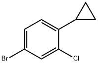 4-bromo-2-chloro-1-cyclopropylbenzene Struktur