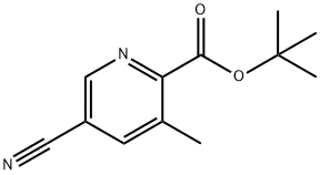 5-Cyano-3-methyl-pyridine-2-carboxylic acid tert-butyl ester Struktur