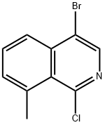 4-bromo-1-chloro-8-methylisoquinoline Struktur