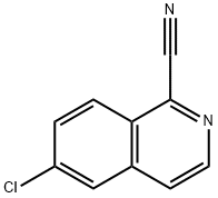 6-CHLOROISOQUINOLINE-1-CARBONITRILE Struktur