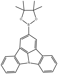 Indolo[3,2,1-jk]carbazole, 2-(4,4,5,5-tetramethyl-1,3,2-dioxaborolan-2-yl)- Struktur