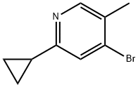 4-Bromo-5-methyl-2-(cyclopropyl)pyridine Struktur