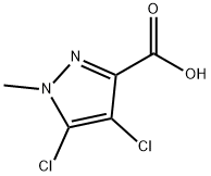 4,5-dichloro-1-methyl-1H-pyrazole-3-carboxylic acid Struktur