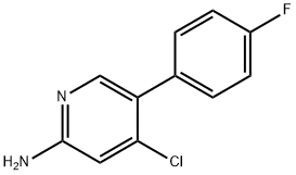 2-Amino-4-chloro-5-(4-fluorophenyl)pyridine Struktur