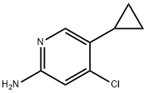 2-Amino-4-chloro-5-(cyclopropyl)pyridine Struktur