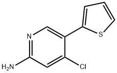 2-Amino-4-chloro-5-(2-thienyl)pyridine Struktur