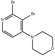 2,3-Dibromo-4-(morpholino)pyridine Struktur