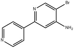 3-Bromo-4-amino-6-(4-pyridyl)pyridine Struktur