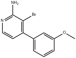 2-Amino-3-bromo-4-(3-methoxyphenyl)pyridine Struktur