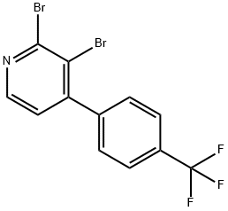 2,3-Dibromo-4-(4-trifluoromethylphenyl)pyridine Struktur