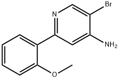 4-Amino-3-bromo-6-(2-methoxyphenyl)pyridine Struktur