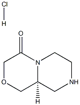 (S)-hexahydropyrazino[2,1-c][1,4]oxazin-4(3H)-one hydrochloride Struktur