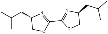 2,2'-Bioxazole, 4,4',5,5'-tetrahydro-4,4'-bis(2-methylpropyl)-, (4S,4'S)- (9CI) Struktur