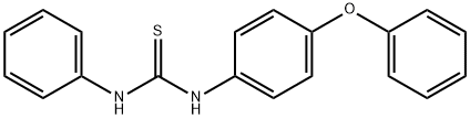 N-(4-phenoxyphenyl)-N'-phenylthiourea Struktur