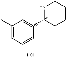 (2R)-2-(3-METHYLPHENYL)PIPERIDINE HYDROCHLORIDE Struktur