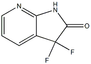 3,3-difluoro-1,3-dihydro-2H-pyrrolo[2,3-b]pyridin-2-one Struktur