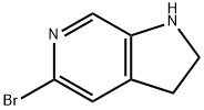 1H-Pyrrolo[2,3-c]pyridine, 5-bromo-2,3-dihydro- Struktur