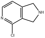 4-CHLORO-2,3-DIHYDRO-1H-PYRROLO[3,4-C]PYRIDINE Struktur