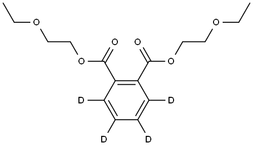 Bis(2-ethoxyethyl) Phthalate-3,4,5,6-d4	 Struktur