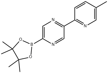 5-(5-Methyl-2-pyridyl)pyrazine-2-boronic acid pinacol ester Struktur