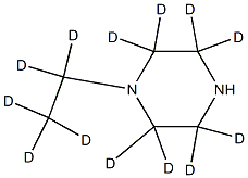 1-(ethyl-d5)piperazine-2,2,3,3,5,5,6,6-d8 Struktur