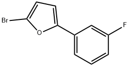 2-Bromo-5-(3-fluorophenyl)furan Struktur