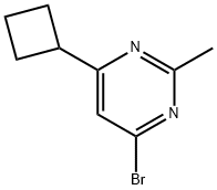 4-bromo-6-cyclobutyl-2-methylpyrimidine Struktur