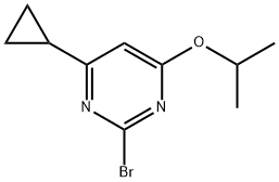 2-Bromo-4-(iso-propoxy)-6-cyclopropylpyrimidine Struktur