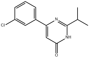 4-Hydroxy-6-(3-chlorophenyl)-2-(iso-propyl)pyrimidine Struktur