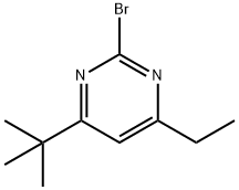 2-bromo-4-ethyl-6-(tert-butyl)pyrimidine Struktur