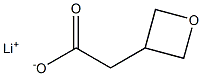 lithium(1+) ion 2-(oxetan-3-yl)acetate Struktur