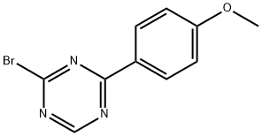 2-Bromo-4-(4-methoxyphenyl)-1,3,5-triazine Struktur