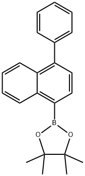 4,4,5,5-tetramethyl-2-(1-phenylnaphthalen-4-yl)-1,3,2-dioxaborolane Struktur