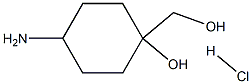 4-amino-1-(hydroxymethyl)cyclohexan-1-ol hydrochloride Struktur