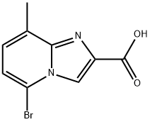 5-bromo-8-methylimidazo[1,2-a]pyridine-2-carboxylic acid Struktur