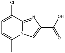 8-chloro-5-methylimidazo[1,2-a]pyridine-2-carboxylic acid Struktur