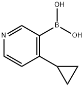 B-(4-cyclopropyl-3-pyridinyl)boronic acid Struktur