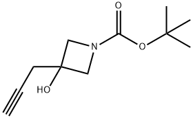 TERT-BUTYL 3-HYDROXY-3-(PROP-2-YN-1-YL)AZETIDINE-1-CARBOXYLATE Struktur